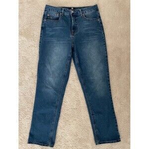 FRYE Slim Straight Jeans Women 8/29 High Rise Medium Wash Stretch Denim Classic